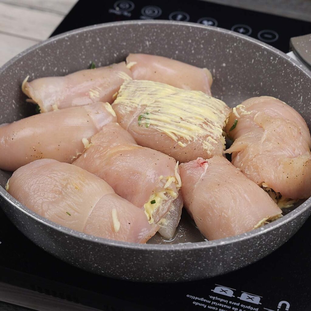 Frango Recheado que Não Vai ao Forno