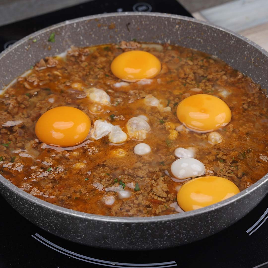Carne Moída com Ovos, Receita Fácil e Rápida