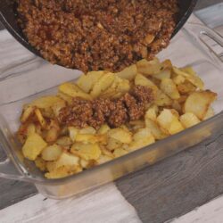 Carne Moída com Batatas ao Forno