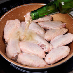 Asas de Frango com Cerveja