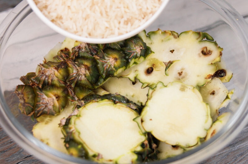 Suco de Abacaxi com Arroz