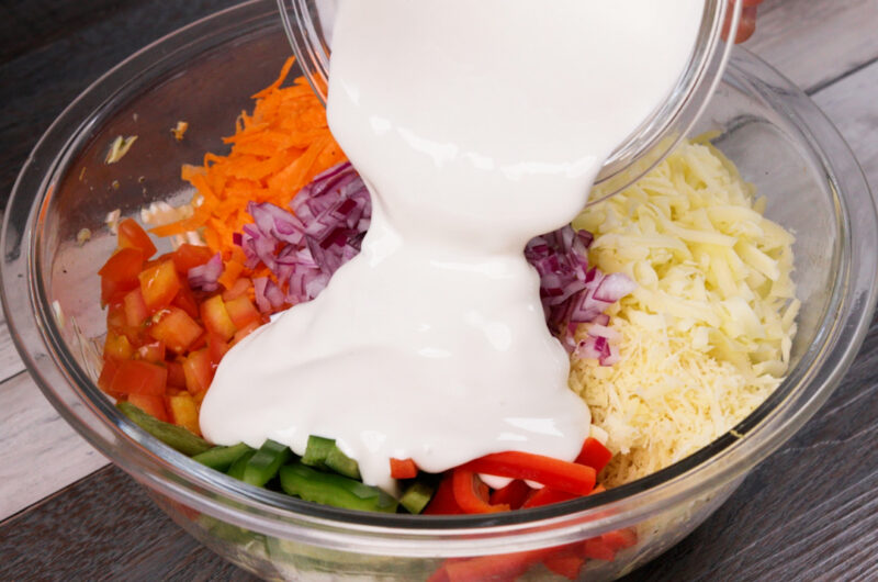 Torta de repolho cremoso