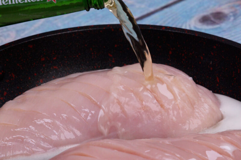 Peito de frango suculento