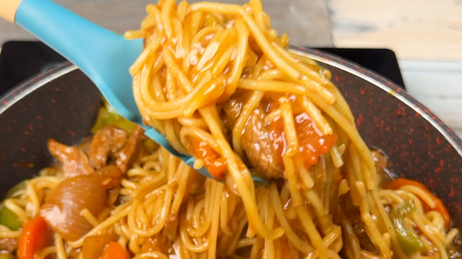Yakisoba de carne