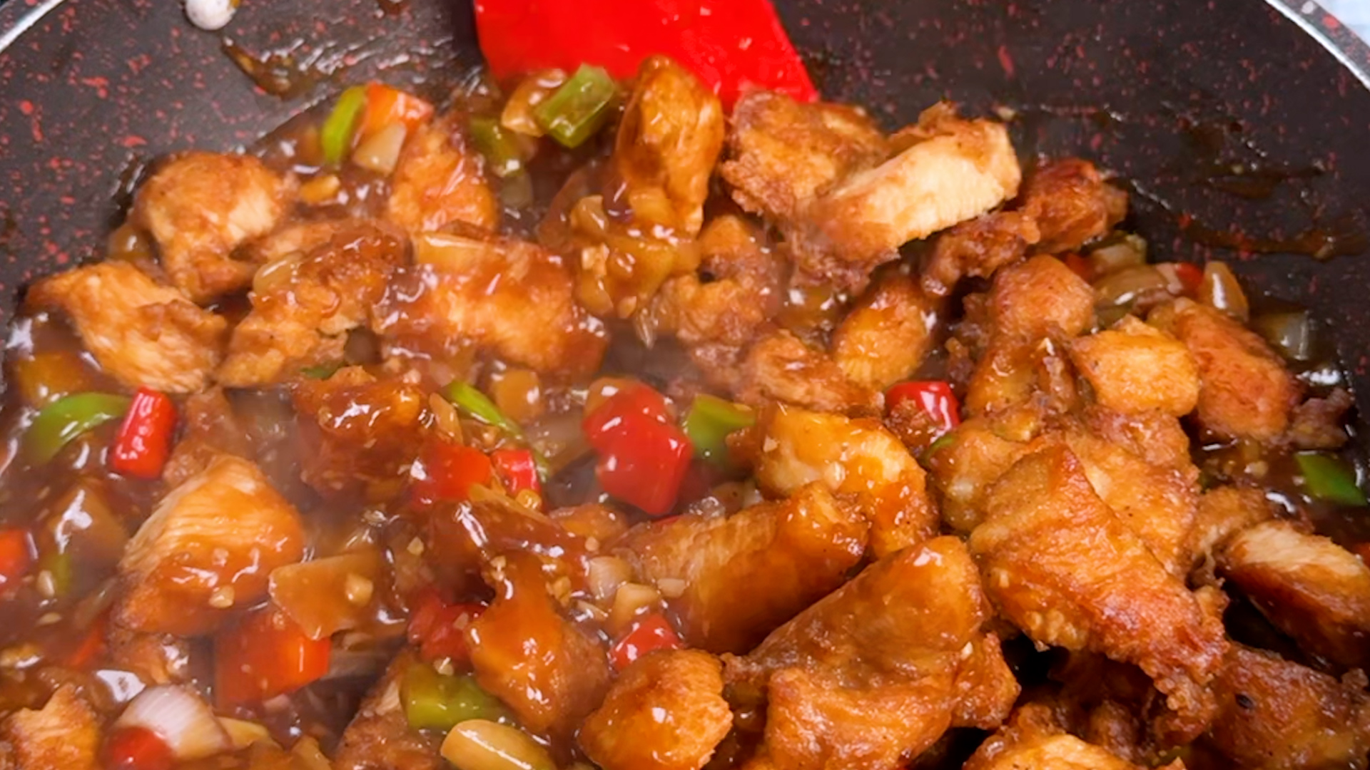 Frango crocante ao molho