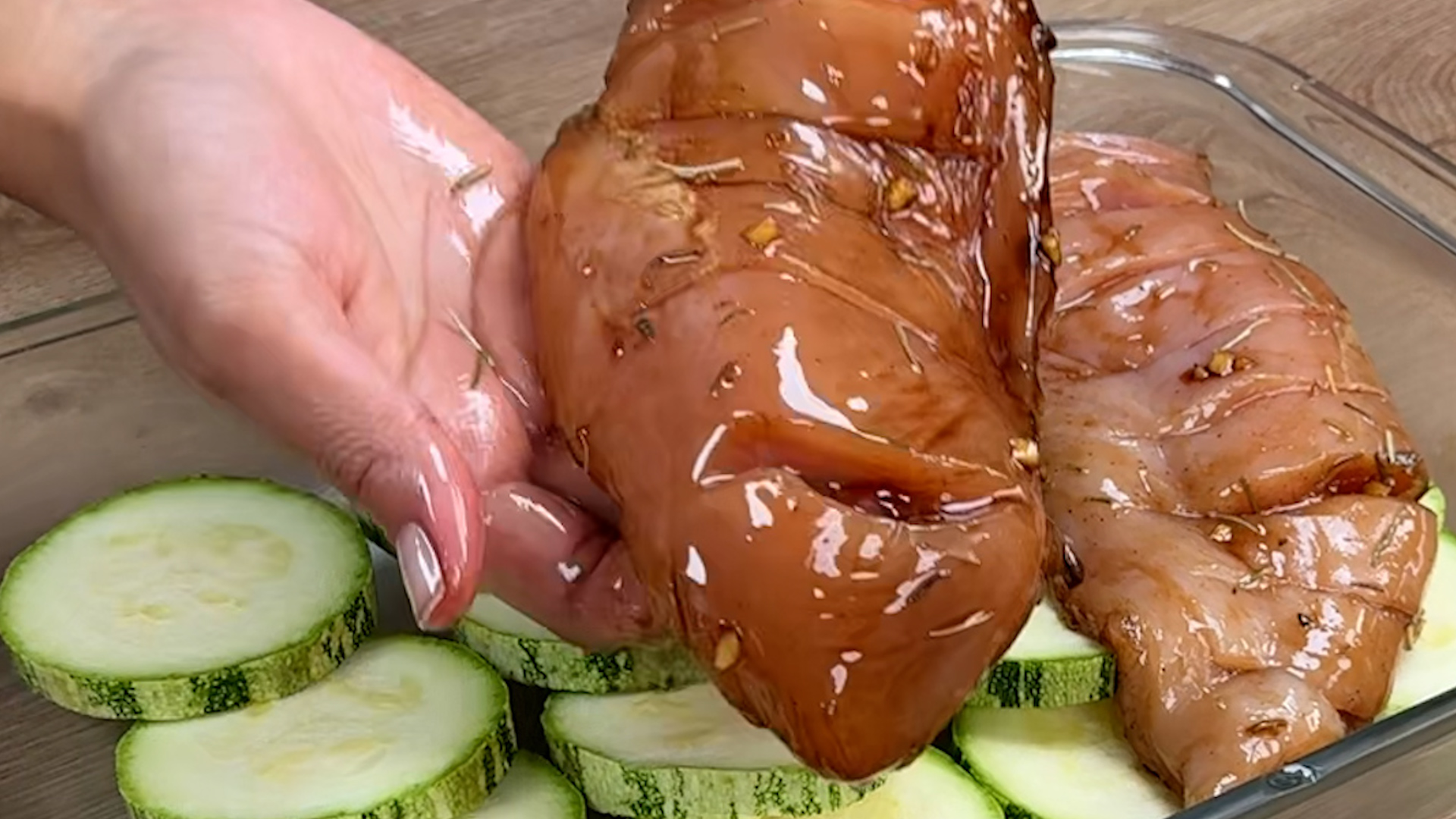 Frango com abobrinha